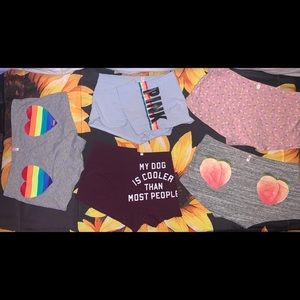 VS PINK NWOT SIZE M BOYSHORTS LOT